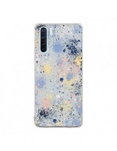 Coque Oppo Reno3 / A91 Gradient Watercolor Lines Blue -...