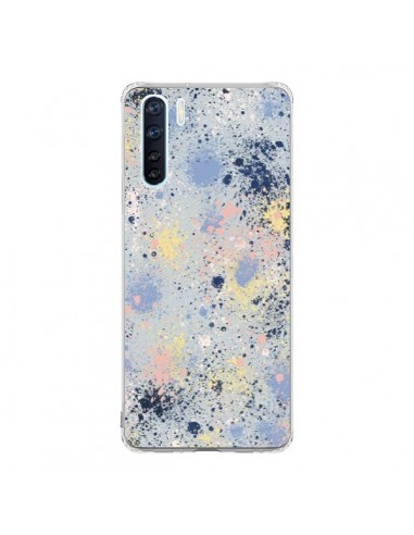 Coque Oppo Reno3 / A91 Gradient Watercolor Lines Blue - Ninola Design