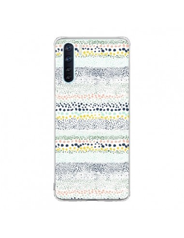 Coque Oppo Reno3 / A91 Little Textured Dots Green - Ninola Design