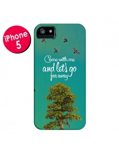 Coque Let's Go Far Away Tree Arbre pour iPhone 5 et 5S - Eleaxart