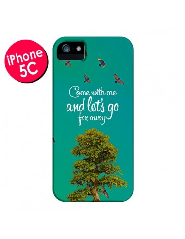 Coque Let's Go Far Away Tree Arbre pour iPhone 5C - Eleaxart