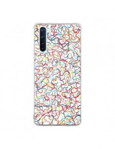 Coque Oppo Reno3 / A91 Water Drawings White - Ninola Design