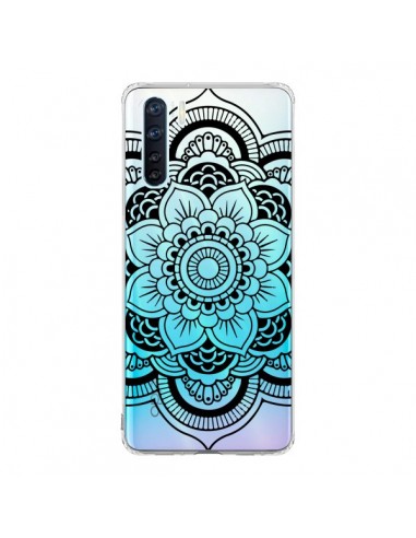 Coque Oppo Reno3 / A91 Mandala Noir Azteque Transparente - Nico