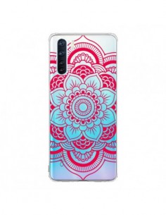 Coque Oppo Reno3 / A91 Mandala Rose Fushia Azteque...