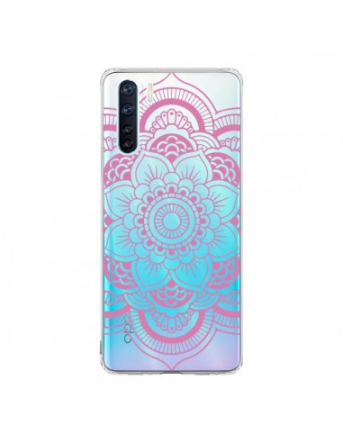 Coque Oppo Reno3 / A91 Mandala Rose Clair Azteque Transparente - Nico