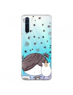 Coque Oppo Reno3 / A91 Petite Fille et Licorne I Believe...