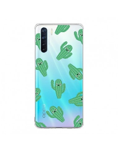 Coque Oppo Reno3 / A91 Chute de Cactus Smiley Transparente - Nico