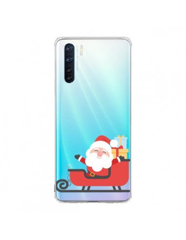 Coque Oppo Reno3 / A91 Père Noël et son Traineau transparente - Nico