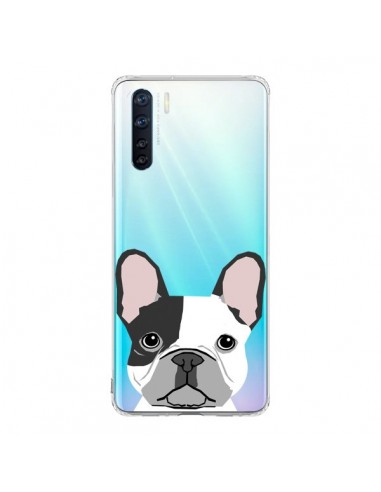 Coque Oppo Reno3 / A91 Bulldog Français Chien Transparente - Pet Friendly