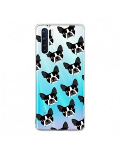 Coque Oppo Reno3 / A91 Chiens Boston Terrier Transparente...
