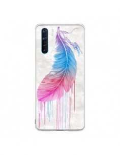 Coque Oppo Reno3 / A91 Plume arc-en-ciel - Rachel Caldwell
