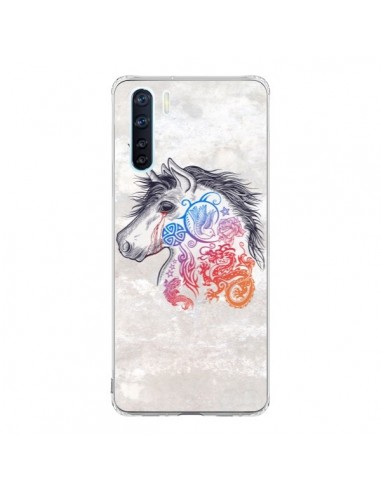 Coque Oppo Reno3 / A91 Licorne Muticolore - Rachel Caldwell