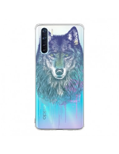 Coque Oppo Reno3 / A91 Loup Wolf Animal Transparente - Rachel Caldwell