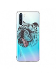 Coque Oppo Reno3 / A91 Chien Bulldog Dog Transparente -...