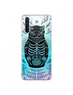 Coque Oppo Reno3 / A91 Owl Chouette Hibou Squelette...