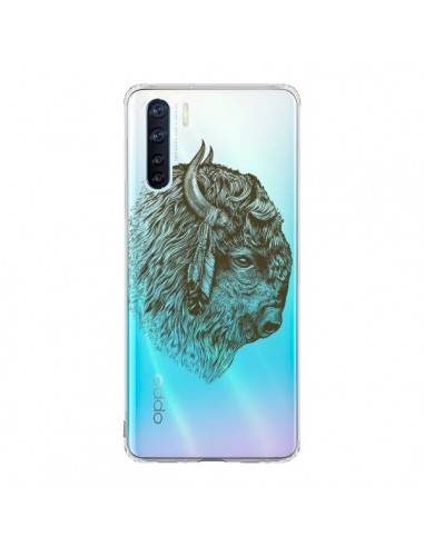 Coque Oppo Reno3 / A91 Buffalo Bison Transparente - Rachel Caldwell