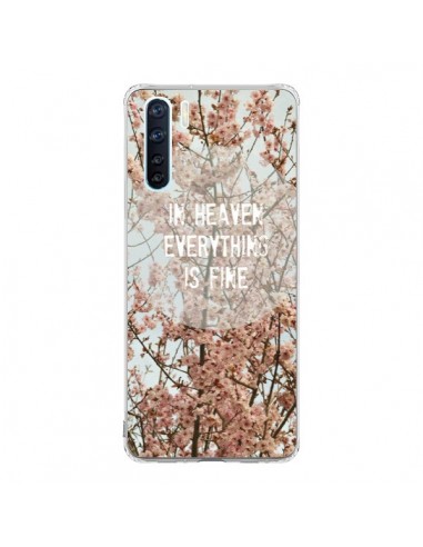 Coque Oppo Reno3 / A91 In heaven everything is fine paradis fleur - R Delean