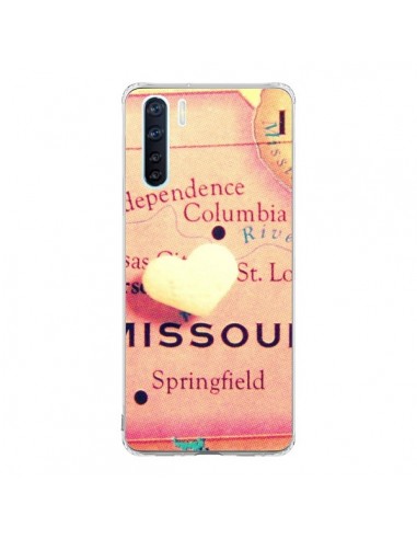 Coque Oppo Reno3 / A91 Carte Map Missouri Coeoeur - R Delean