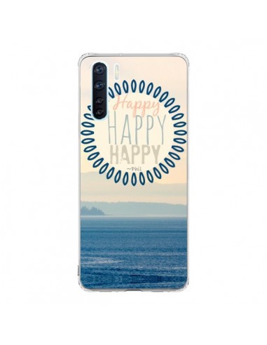 Coque Oppo Reno3 / A91 Happy Day Mer Ocean Sable Plage Paysage - R Delean