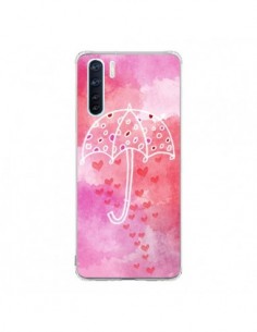 Coque Oppo Reno3 / A91 Parapluie Coeur Love Amour -...