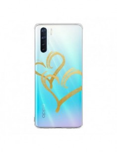 Coque Oppo Reno3 / A91 Deux Coeurs Love Amour...