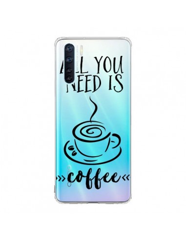 Coque Oppo Reno3 / A91 All you need is coffee Transparente - Sylvia Cook