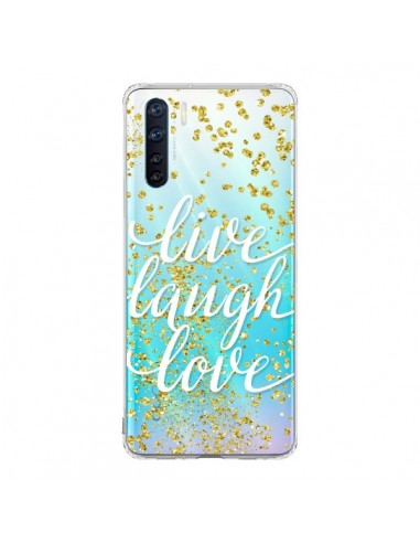 Coque Oppo Reno3 / A91 Live, Laugh, Love, Vie, Ris, Aime Transparente - Sylvia Cook