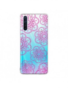 Coque Oppo Reno3 / A91 Pink Doodle Flower Mandala Rose...