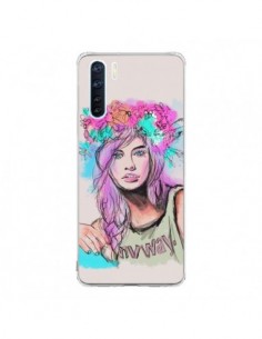 Coque Oppo Reno3 / A91 Femme Mannequin Barbara Palvin -...