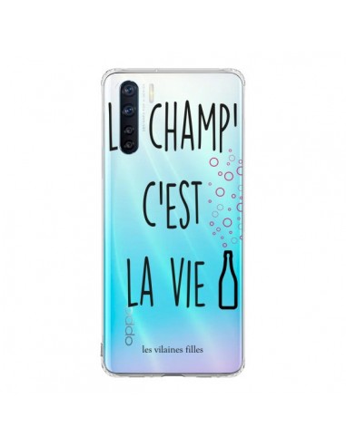 Coque Oppo Reno3 / A91 Le Champ, c'est la Vie Transparente - Les Vilaines Filles