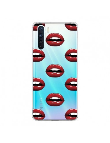 Coque Oppo Reno3 / A91 Lèvres Rouges Lips Transparente - Yohan B.