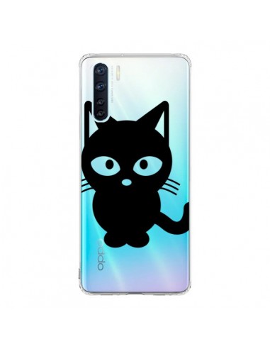 Coque Oppo Reno3 / A91 Chat Noir Cat Transparente - Yohan B.