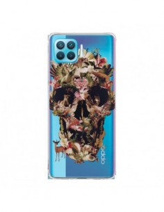 Coque Oppo Reno4 Lite Jungle Skull Tête de Mort...