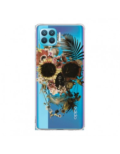 Coque Oppo Reno4 Lite Garden Skull Tête de Mort Transparente - Ali Gulec