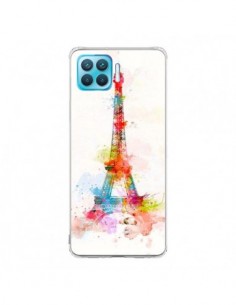 Coque Oppo Reno4 Lite Paris Tour Eiffel Muticolore -...