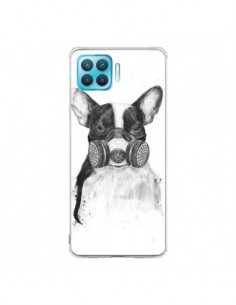 Coque Oppo Reno4 Lite Tagueur Bulldog Dog Chien Big City...