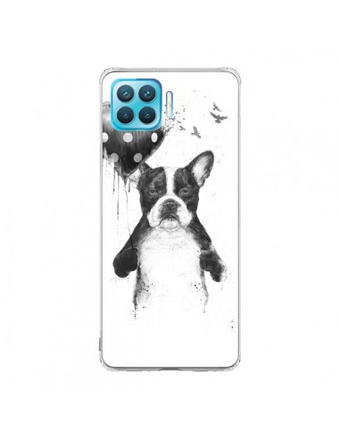 Coque Oppo Reno4 Lite Lover Bulldog Chien Dog My Heart Goes Boom - Balazs Solti