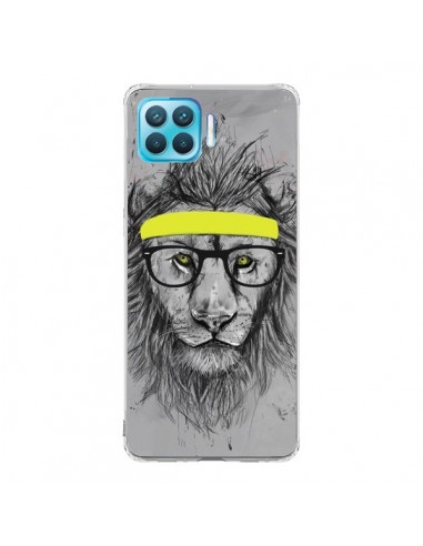 Coque Oppo Reno4 Lite Hipster Lion - Balazs Solti