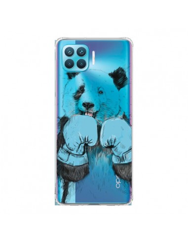 Coque Oppo Reno4 Lite Winner Panda Gagnant Transparente - Balazs Solti