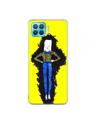 Coque Oppo Reno4 Lite Julie Femme Fashion Mode Jaune - Cécile