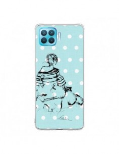 Coque Oppo Reno4 Lite Croquis Pois Femme Fashion Mode -...