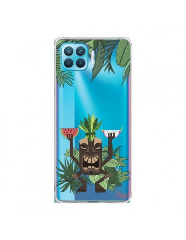 Coque Oppo Reno4 Lite Tiki Thailande Jungle Bois Transparente - Chapo