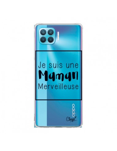 Coque Oppo Reno4 Lite Je suis une Maman Merveilleuse Transparente - Chapo