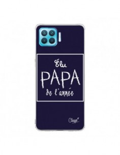 Coque Oppo Reno4 Lite Elu Papa de l'Année Bleu Marine -...