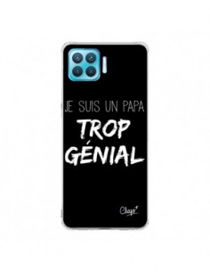 Coque Oppo Reno4 Lite Je suis un Papa trop Génial Noir -...