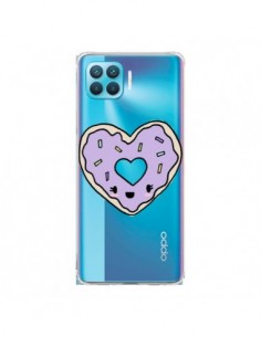 Coque Oppo Reno4 Lite Donuts Heart Coeur Violet...