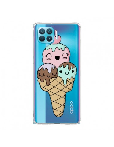 Coque Oppo Reno4 Lite Ice Cream Glace Summer Ete Cerise Transparente - Claudia Ramos