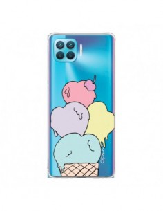 Coque Oppo Reno4 Lite Ice Cream Glace Summer Ete Coeur...