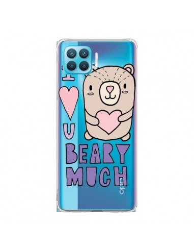 Coque Oppo Reno4 Lite I Love You Beary Much Nounours Transparente - Claudia Ramos