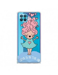 Coque Oppo Reno4 Lite Love Is In The Air Fillette...